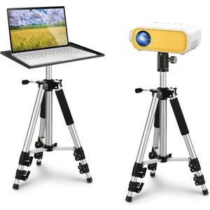 Projector Statief - Beamer Standaard - Tripod Verstelbaar - Zilver