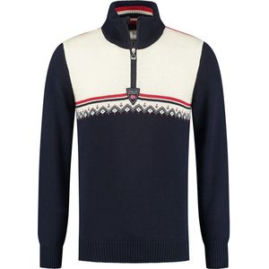 Dale of Norway Lahti Sweater - Trui - Heren Navy / Off White / Red XL