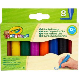 Crayola - Mini Kids - Krijt - Jumbo Waskrijt Voor Kinderen - 8 Stuks