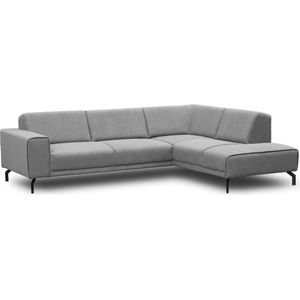 Dimehouse Hoekbank Maël grijs rechts - Stof - Scandinavisch & Basic - 275 x 81 x 210 cm