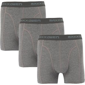 Bamboo Boxershort- Bamboo Onderbroeken - Maxx Owen - Super zacht - Antibacterieel - Perfect draagcomfort - 95% Bamboo - 3 stuks - Jogging grey - M