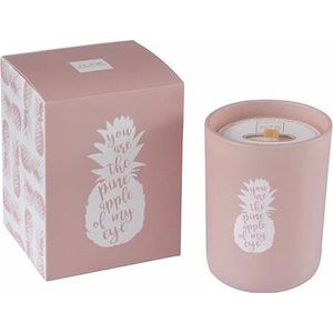 J-Line - Geurkaars - Ananas PRINT -  Roze - 50 Branduren