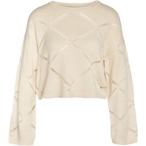 NOISY MAY NMJUNE L/S O-NECK KNIT NOOS Dames - Maat L