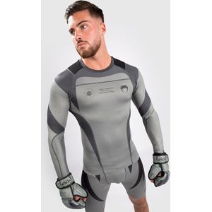 Venum Stone Rash Guard Compressie Shirt L/S Mineraal Groen