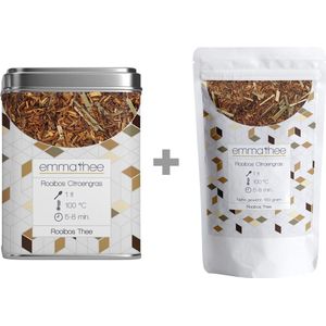 Theeblik Rooibos Citroengras + 100 gram - Rooibos Thee - Zuid-Afrika - Losse thee - 100 gram