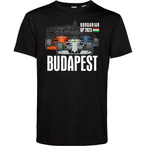 T-shirt Hungarian GP Budapest 2023 | Formule 1 fan | Max Verstappen / Red Bull racing supporter | Zwart | maat 5XL
