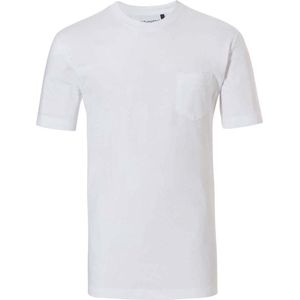 Wit katoenen heren shirt - Wit - Maat - XXL