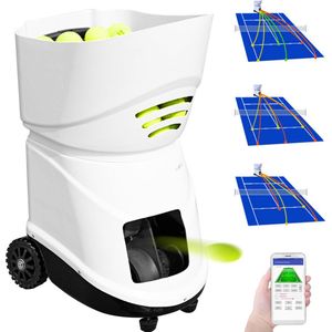 Vevor TS-06 - Tennis - Automatische Serveer - Machine - Trainer - Ondersteuning - Draagbare Machine - App - Controle Tellen - Voor Tennis Training -Padelmachine - Ballen Schieter - Ballen kanon -Ballen werper - Tennisbal - Tennis -Tot 140 km/u