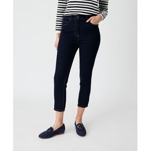 Damart - 5-pocketjeans met effect platte buik, Perfect Fit by Damart 7/8-jeans, slim fit - Dames - Blauw - 38