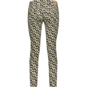 Zerres Sarah Slim Katoen Broek Meerkleurig | Light Green