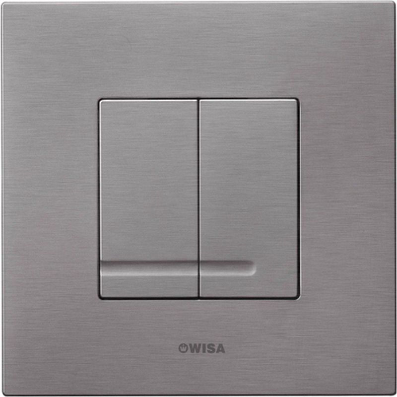 Royal plaza Duo bedieningsplaat dualflush kunststof mat staal