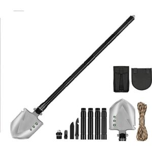 OxyFlowzy® - Multifunctionele Survival Schop - Opvouwbaar Pioniersschep - Veldschep inklapbaar - Outdoor/survival accessoires - Functioneel & Robuust