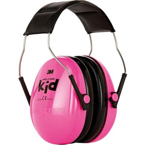 Peltor Kid - gehoorbescherming voor kinderen - SNR 27 dB - neon roze