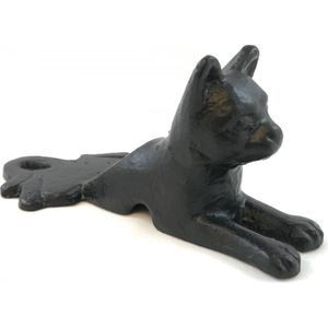 Deurstopper in de vorm van een poes, leuk!