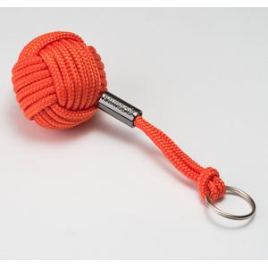 Nautiqo Drijvende sleutelhanger - Oranje - monkey fist - nautisch accessoire