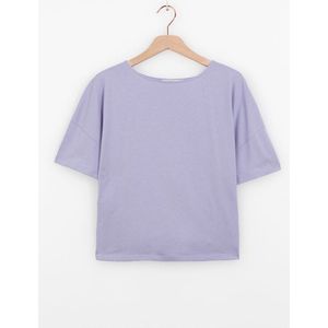 Sissy-Boy - Lavendel T-shirt met knoopdetail