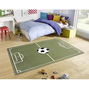 Kindervloerkleed voetbalveld - Estadio - groen 200x290 cm