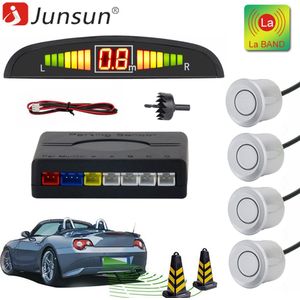 Einparkhilfe Display + Ton 4 Sensoren Rückfahrwarner Parkhilfe PDC Sensor Zilver