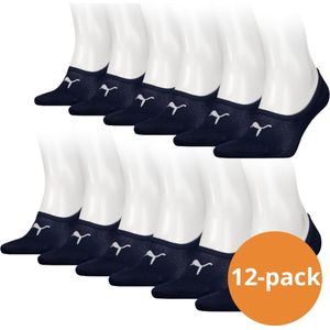 Puma Footies 12 paar - Unisex Invisible Sokken - Navy - Maat 35/38