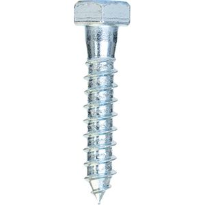 Wovar Houtdraadbouten Verzinkt M12 x 60 mm | Doos 100 stuks