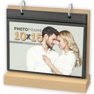 ZEP - Foto Kalender Bruin Leinster Horizontaal voor formaat 10x15 - met 12 insteek vellen - UT364U