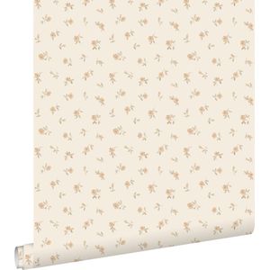 ESTAhome behang vintage bloemetjes zand beige - 0.53 x 10.05 m - 139833