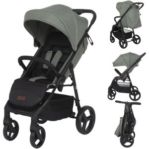 Grande Go Buggy - Verstelbare Rugleuning, Zwenkwielen en Extra Grote Zonnekap - Compact en Opvouwbaar