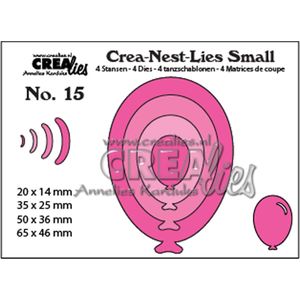 Crealies Crea-Nest-Lies kleine snijmallen - no.15 Ballonnen