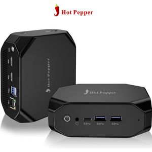 Hot Pepper Chili RM10 Mini PC - 256GB - 8GB - 3.40 GHz - Windows 11 - Intel 12th Gen - 4K - Dual Display