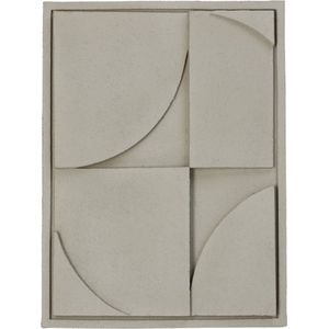 HD Collection Wanddeco D Abstract - Polyresin - Naturel - 30 x 40 x 4 cm (BxHxD)