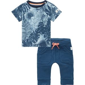 Noppies - Kledingset - 2delig - Broek Blauw - Shirt Blauw met print - Maat 62