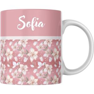 Beker met naam, mok personaliseren, thee / koffie tas als cadeau voor vriendin, dochter, moeder, zus, collega, vader, verjaardag, werk, kantoor