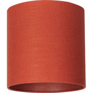 Milano lampenkap stof - oranje-rood transparant Ø 25 cm - 25 cm hoog