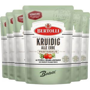 Bertolli Kruidig Alle Erbe pastasaus zak NL x6