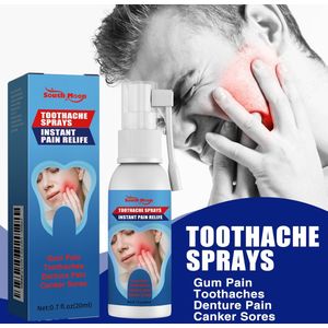 South Moon Mondverzorgingsspray - Verlichting van tandpijn, kalmeert het tandvlees, verfrist adem, bevordert tandvleesherstel, mondverzorging spray