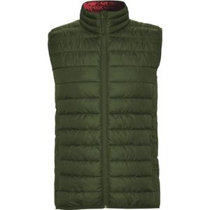 Leger Groene gewatteerde bodywarmer met polyester dons model Oslo merk Roly maat 2XL