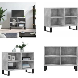 vidaXL Tv-meubel 69-5x30x50 cm bewerkt hout betongrijs - Tv-meubel - Tv-meubelen - Tv Kast - Opbergkast