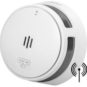 SAVS S10-W Draadloos koppelbare rookmelder - LinkSmart® - 10 jaar batterij - Optioneel WiFi - Infrarood sensor - Koppelbaar brandalarm