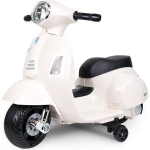 TURBO CHALLENGE - Vespa GTS - Elektrische drager - 119150 - Scooter - Wit - Rijklaar - 25Kg Max - Plastic - Oplaadbare batterijen - Vanaf 18 maanden