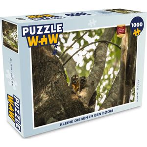 Puzzel Kleine dieren in een boom - Legpuzzel - Puzzel 1000 stukjes volwassenen