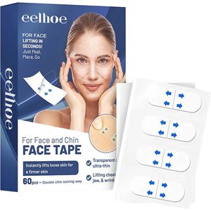 By Barkhuis Gezichtstape - Face Tape - Anti rimpel tape - facelift tape - gezichts tape rimpels - face lift stickers - 60 stuks
