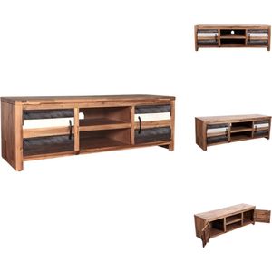 vidaXL Houten TV-meubel - Acaciahout - 120 x 35 x 40 cm - Uniek en duurzaam - Kast