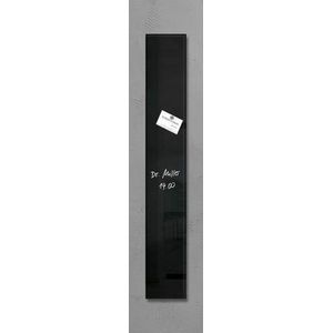 Sigel glasmagneetbord - Artverum - 12x78cm - zwart - SI-GL100