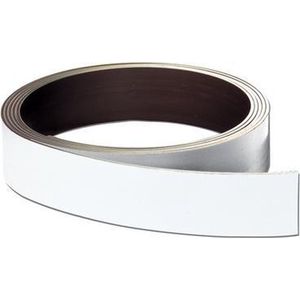 FRANKEN Magneetband, (L)10,000 x (D)0.8 x (H)40 mm, wit