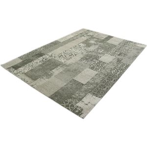 Vloerkleed Vintage Patchwork Marakesh - Grijs - 135 x 200 cm