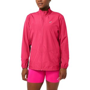 Asics Core Jacket  Sportjas - Maat S  - Vrouwen - donker roze/wit