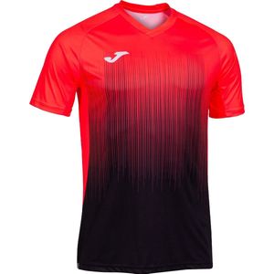 Joma Tiger IV Shirt Korte Mouw Kinderen - Fluo Oranje / Zwart | Maat: 140