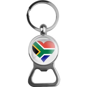 Bieropener Glas - Hart Vlag Zuid Afrika