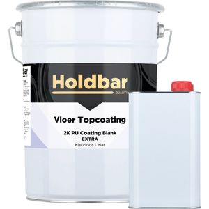 Holdbar Vloer Topcoating Extra Mat 5 kg - Vloerverf - Bestand Tegen Weekmakers in Rubber Banden - Transparant - Glashelder - Vergeelt niet - Slijtvast - UV-bestendig - Voor binnen en buiten - 2 Componenten