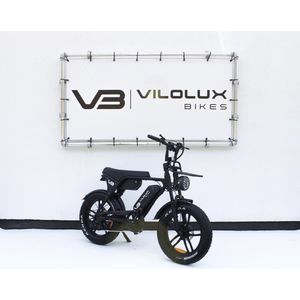 Vilolux® Fatbike electrisch - Fatbike V8 - Fatbike V8 PRO MAX - Fatbike C80 PRO MAX - 2025 Model 4.0 - Dubbele accu - Voorrek - Legaal - Rijklaar - Niet opvoerbare fatbikes - 2 Jaar garantie - Hydraulische remmen - Telefoontasje - Alarm - Zwart